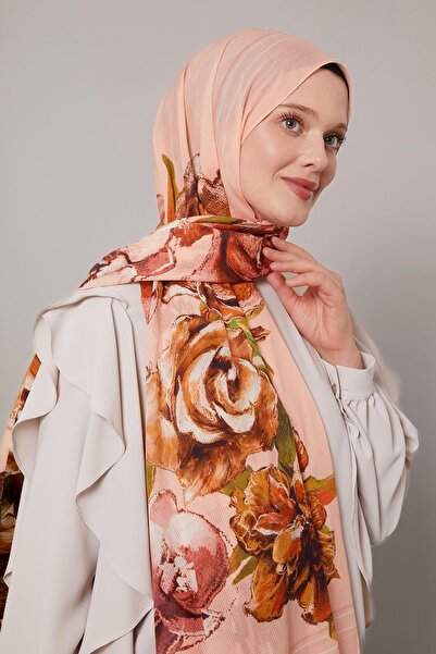 Levidor شال قطني بنمط الورد من يافرواغزي