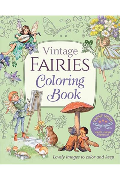 Arcturus Editions Vintage Fairies Coloring Book Lovely Images To Color And Keep
