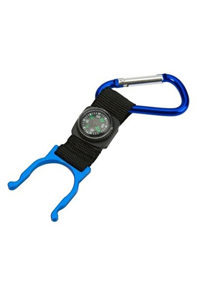 SHOPIENS Keychain with Compass and Bottle Attachment, 13x3.5 cm, Plastic