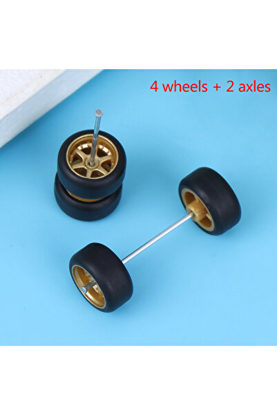 Choice عجلات ذهبية عالية الجودة، 6 قطع، بمقياس 1:64، لسيارات هوت ويلز، مع إطا...