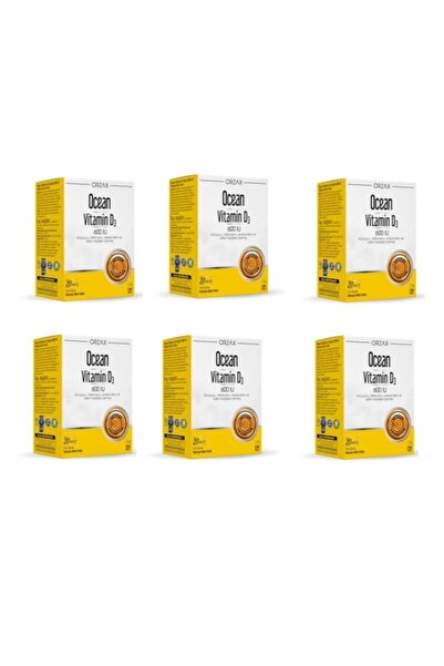 Ocean Vitamin D3 600 IU Sprey 20ml 6 Adet