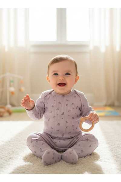 Necix طقم ملابس للفتيات الصغيرات مكون من 3 قطع مع أزرار سفلية علوية وسفلية