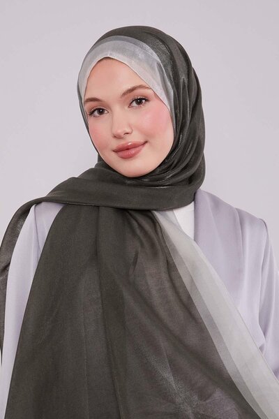 Levidor Red Green Color Gradient Amber Shawl