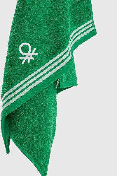 Benetton Home 3 Pieces Bath Towel Hand Face Body Green 100% Cotton 50X90 cm Hand Towel