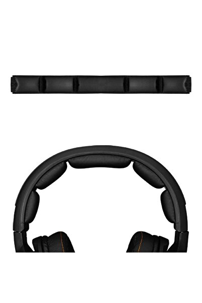 PadForce topband sponge for SteelSeries Siberia 800, 840, Leather, Black
