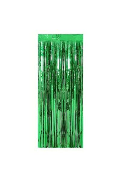 SHOPIENS Perdea decorativă cu franjuri, verde pastel, pentru bomboane sau fun...