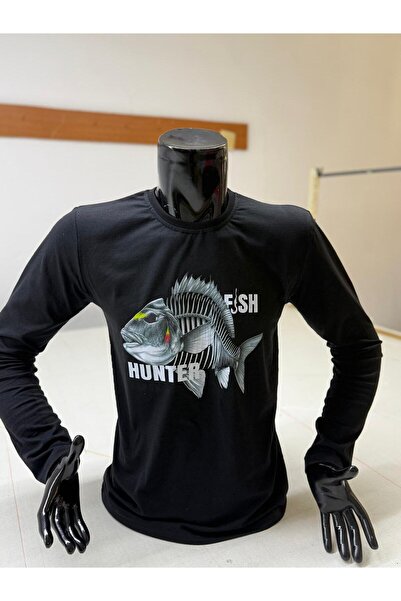 HT Outdoor Our Model Is a 100% Cotton Long-Sleeved T-Shirt with a Goby Fish Pattern.