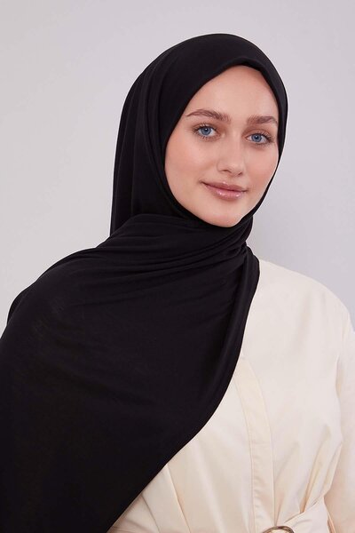 Levidor Black Modal Combed Cotton Shawl