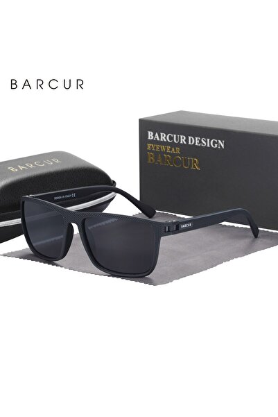 Choice Black Gray BARCUR Design TR90 Sunglasses Men Polarized Light Weight Sports Sun Glasses Women Eyewear