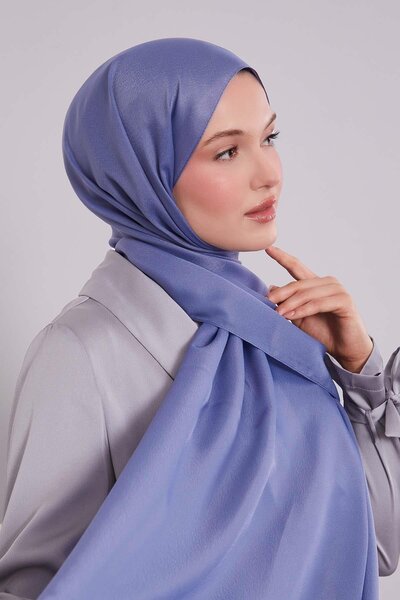 Levidor Denim Blue Plain Premium Evening Dress Shawl