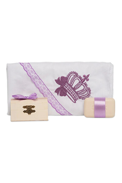 Mamboo Baby Baptism Kit Little Girl from Godparents with Lilac Ribbon