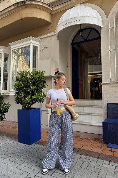 mylove بنطلون بوتيكير ريلاكس باللون الأزرق الداكن