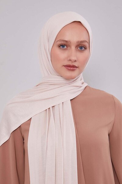 Levidor Beige Modal Combed Cotton Shawl