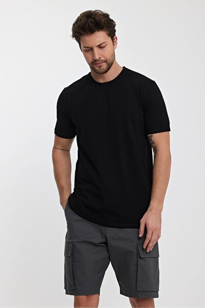 HA Marine Men's Basic T-Shirt Black