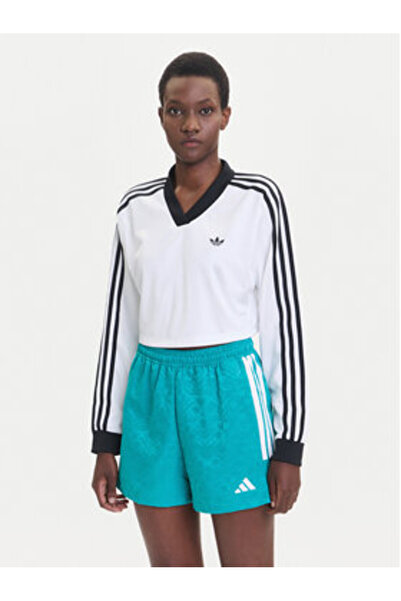 adidas Women's Blouse Multicolor ORIGINALS-JV9740 WHITE/BLACK