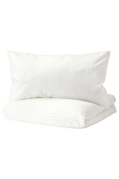 IKEA NATTJASMIN Duvet cover and pillowcase, white, 150 x 200/50 x 80 cm