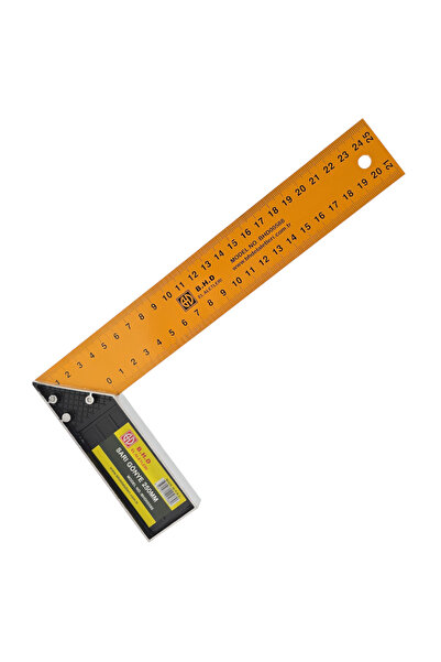 FIXONIC B.H.D BHD00588 250mm/25cm Sarı L Marangoz Gönye