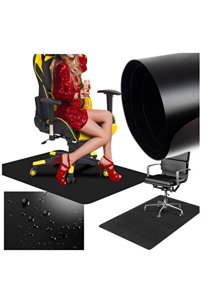 Other Protective mat for chair or armchair, black, 100 cm x 140 cm