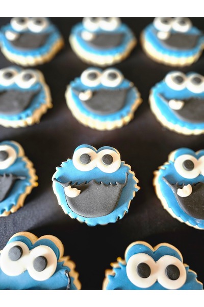 Mimosa Bakery Kurabiye Canavarı Şeker Hamurlu Butik Kurabiye-20 Adet