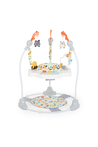 Moni Baby bouncer with 360 degree rotating seat, height adjustable Magic Fun Jumper Grey