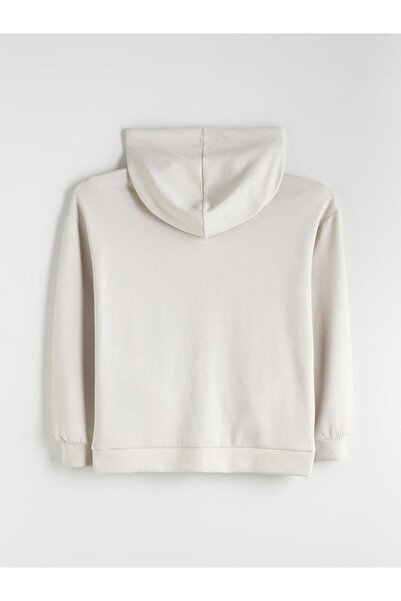 LC Waikiki Hooded Oversize Women's Zippered Sweatshirt (W5)