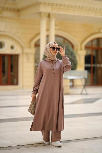 NS Moda Hijab Duha Set Mink-Model 548