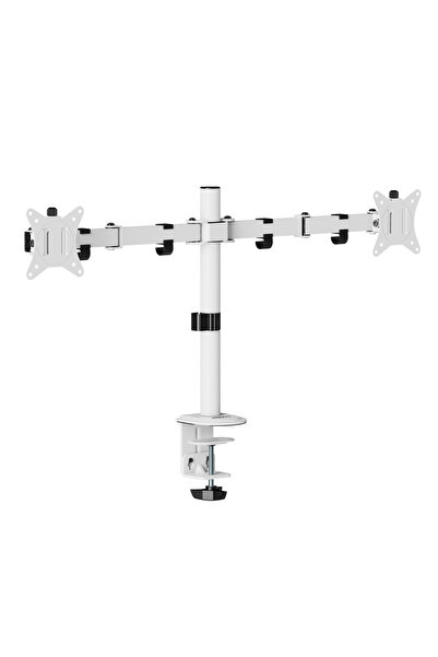 StableDesk Monitor stand StableArm Saver Duo, 2 arms, Adjustable, Matt white