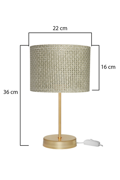 AG LightDesign Green Lampshade Double 2-Piece Bedroom Living Room Modern Stylish Table Lamp