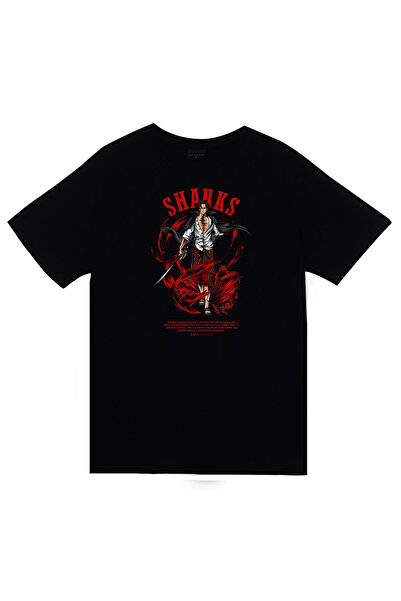 fame-stoned One Piece Shanks - Anime Printed Unisex 100% Cotton T-Shirt