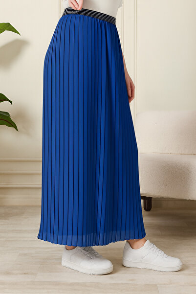 AVVER Women's Pleated Lined Chiffon Skirt