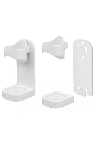 Aptel Electric toothbrush holder, plastic, white, 9.5x3x3 cm