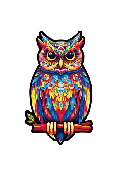 Other Wooden puzzle 190 pieces A3 owl game Father's Day