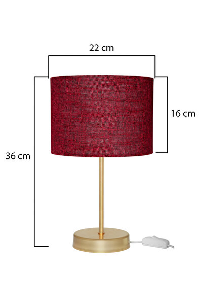 AG LightDesign Red Lampshade Double Set of 2 Bedroom Living Room Modern Stylish Table Lamp