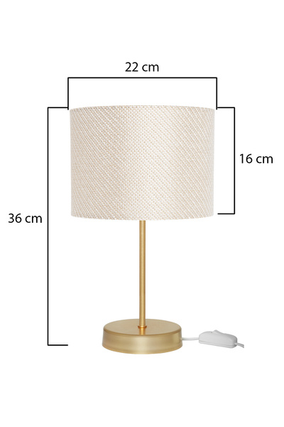 AG LightDesign White Lampshade Double 2-Piece Bedroom Living Room Modern Stylish Table Lamp