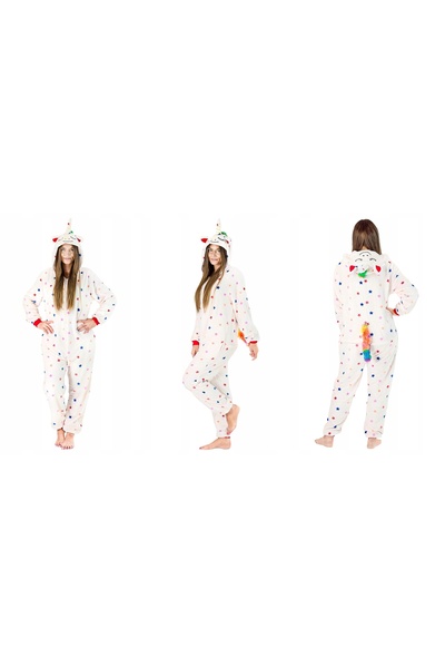 Other Pijamale dintr-o singură piesă pentru bărbați și femei, cu fermoar, salopetă, călduroasă, cu mâneci lungi.