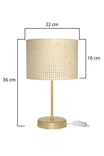 AG LightDesign White Lampshade Double 2-Piece Bedroom Living Room Modern Stylish Table Lamp