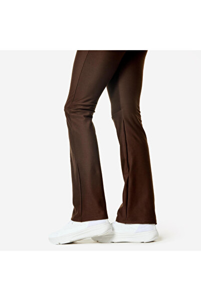 Decathlon Domyos Women's Fitness Leggings - Straight Cut - Brown
