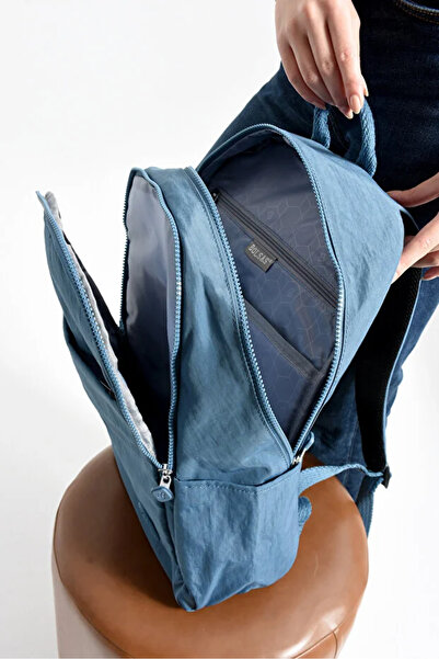 Galat Imported Crinkle Fabric Waterproof Backpack 1089