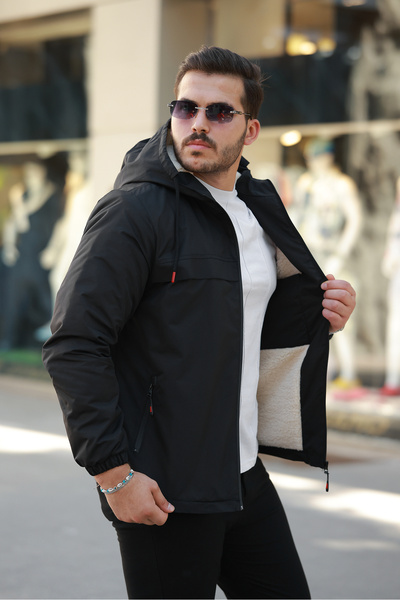 BOYS MANS Men's Jacket Winter Coat Premium Fur Coat