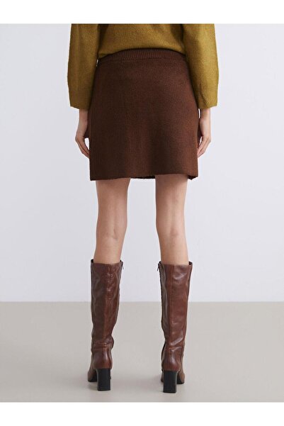 LC Waikiki Beli Lastikli Triko Mini Etek (W5)