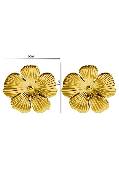 Inovius - Cercei Sunlit Bloom, Otel Placat cu Aur 18K - 90442-0