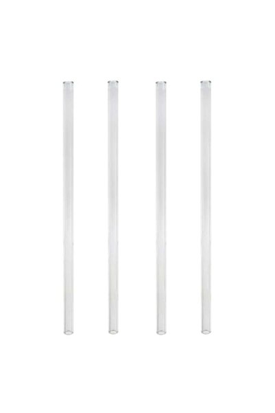 SHOPIENS Set 4 reusable glass straws Shopiens®, transparent, 6 x 210 mm