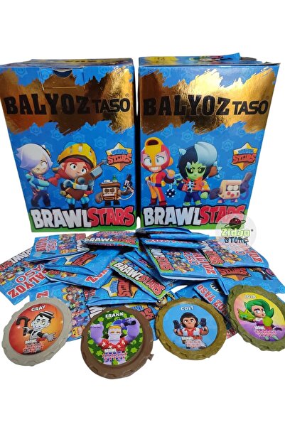 Emrah Gültekin Brawl Stars Balyoz Taso 50 Adet | Mini Sürpriz Oyuncak ve Şeker Hediyeli | Hediye Paketli