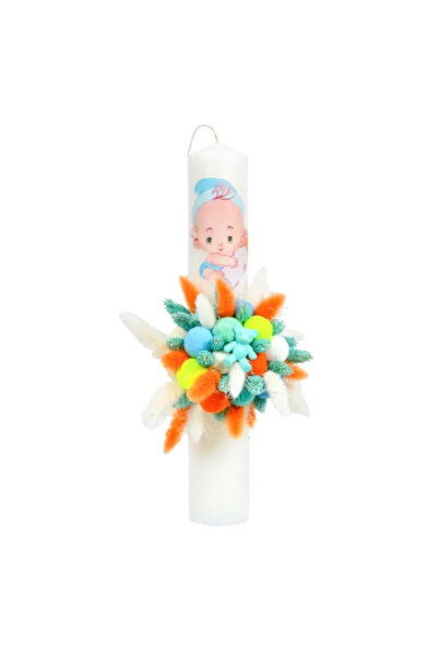 Mamboo Lumanare Botez Bebeluș Băiat