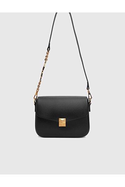 İLVİ Karmel Siyah Kadın Omuz Çantası