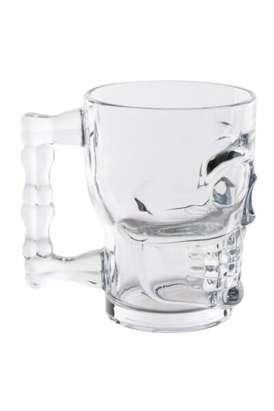 SHOPIENS Beer Glass Shopiens®, Skull Design, 500 ml
