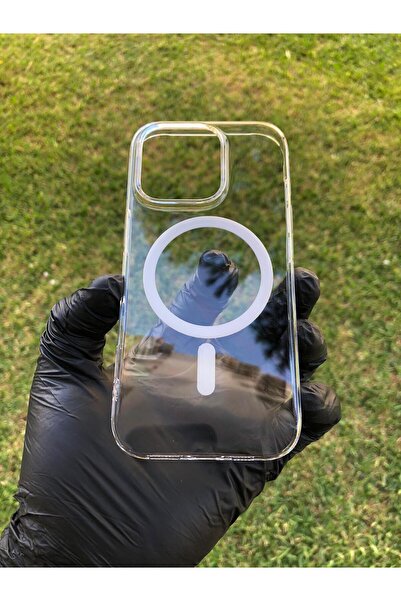 İphone 16 PRO Uyumlu Magesafe Özellikli Sararmaz Sert Şeffaf Kılıf