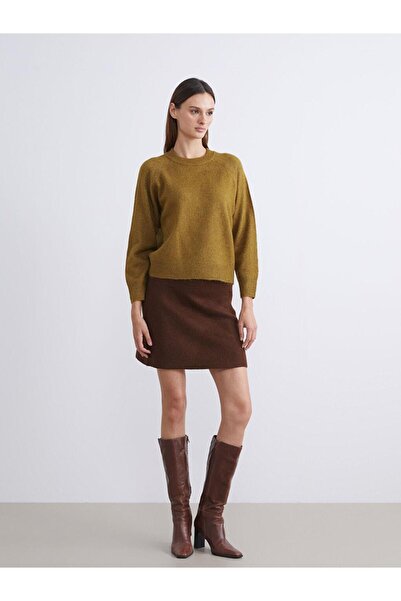 LC Waikiki Beli Lastikli Triko Mini Etek (W5)