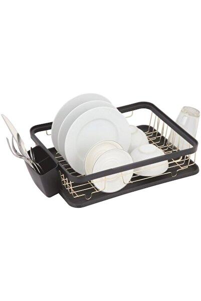 SHOPIENS Suport de vase Kitchen Shopiens®, Metal și Plastic, Negru și Auriu