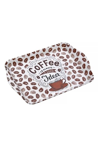 SHOPIENS ® Serving Tray with Coffee Bean Design, 21 x 14 cm